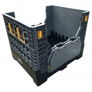 Foldable Plastic Pallet Box 2 Door 1200 x 1000 x 1000mm